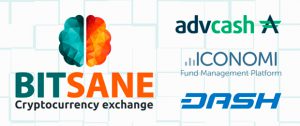Криптовалютная биржа Bitsane теперь поддерживает транзакции в AdvCash, DASH и Iconomi
