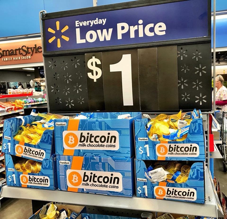 Walmart купил биткоины биткоин btc цена