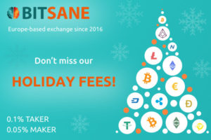 Щедрые подарки Bitsane: зимнее снижение комиссии к новогодним праздникам