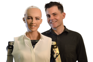 Написанный роботом Софией автопортрет продали за $700 тыс