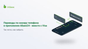 А-Банк совместно с Visa реализовал сервис перевода средств по телефону в приложении АБанк24
