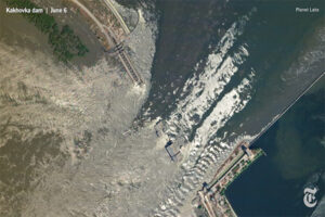 РФ атаковала линию эвакуации трагедии Каховской ГЭС