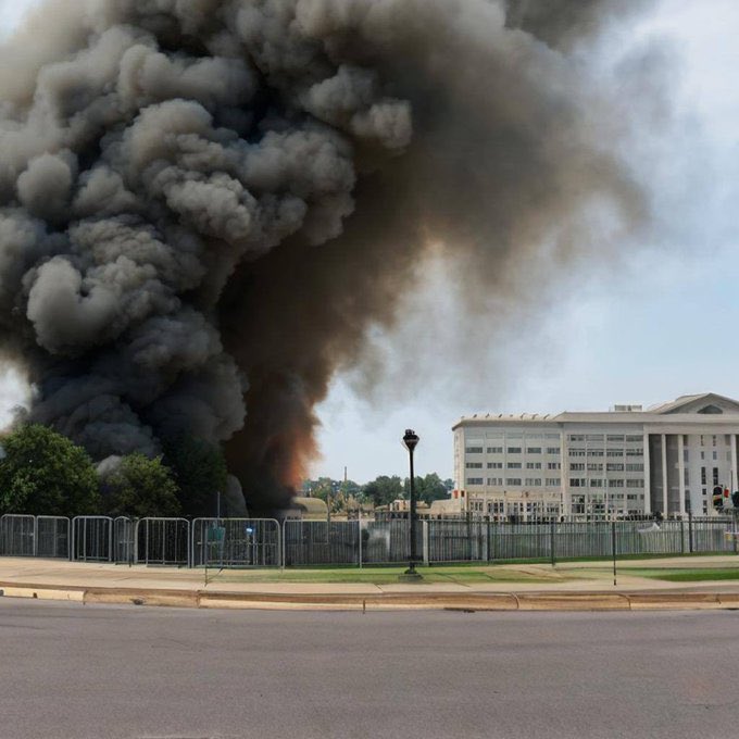 Фейковое фото взрыва возле Пентагона