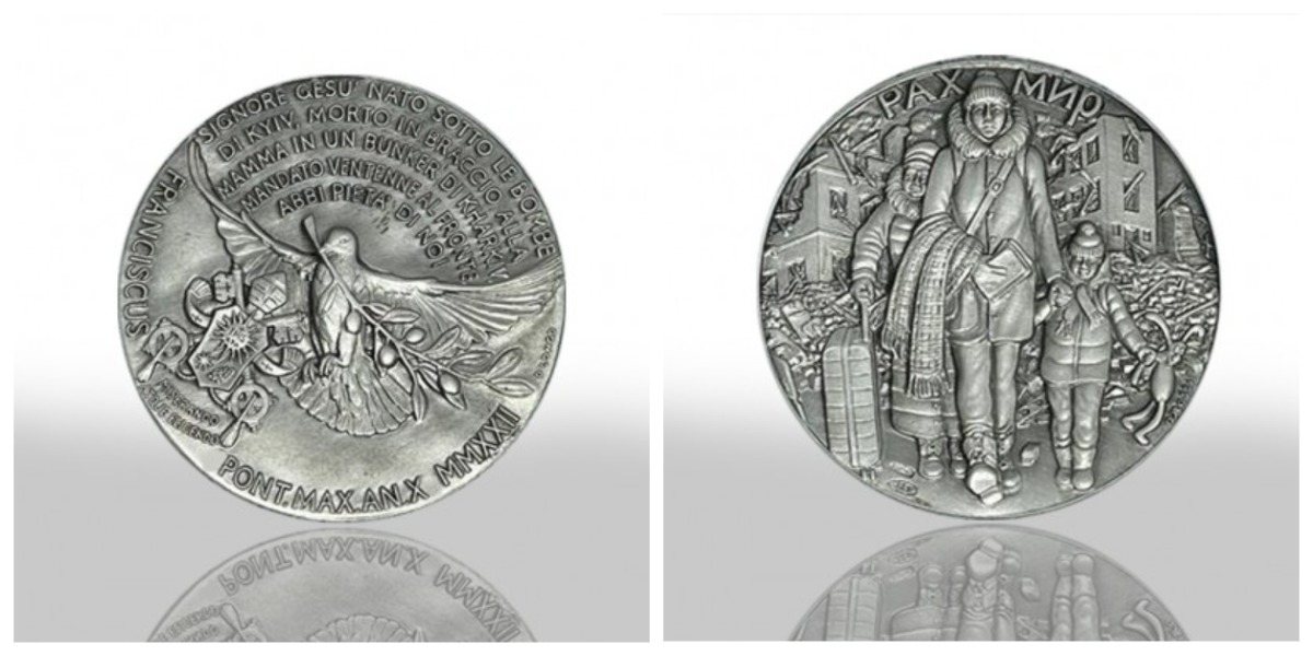 Колекційна монета Ватикану, випущена на підтримку України 