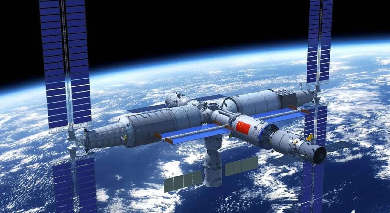 Рендеринг космічної станції «Тяньгун»