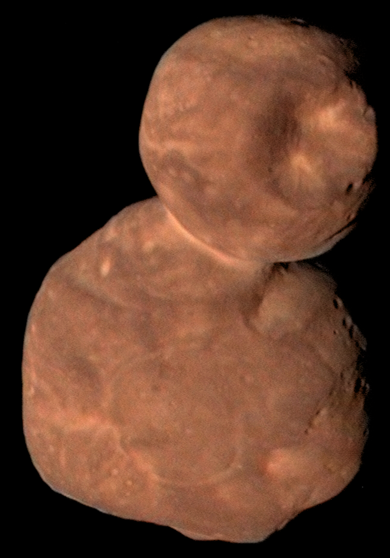 Зведене зображення об’єкта Аррокот пояса Койпера. Автор зображення: NASA