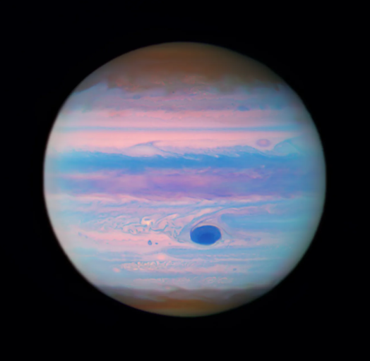 Юпитер под ультрафиолетом