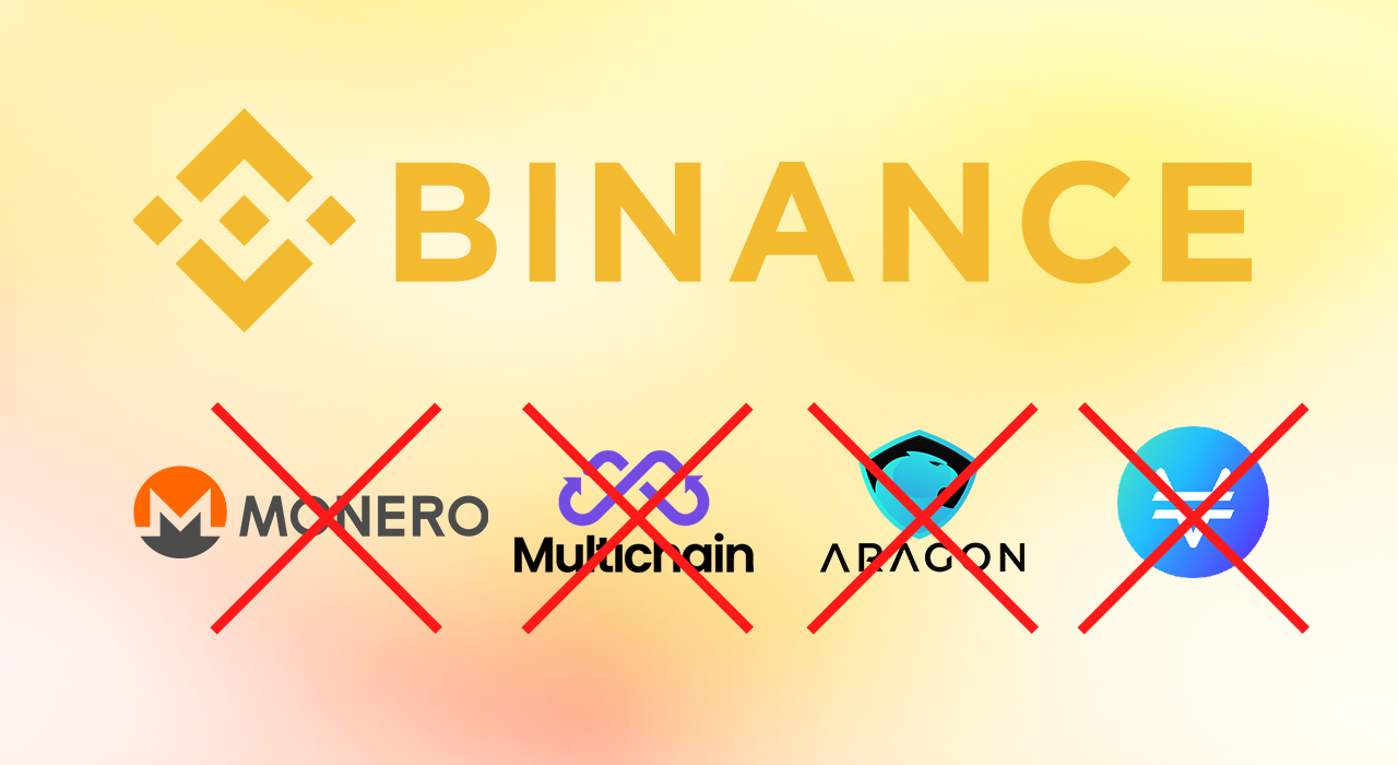 Binance виключить із лістингу Monero, Multichain, Vai та Aragon: причини