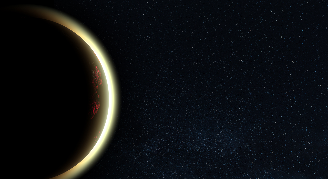 Астрономи виявили незвичайну планету, на якій може існувати життя. Фото: motionarray.com