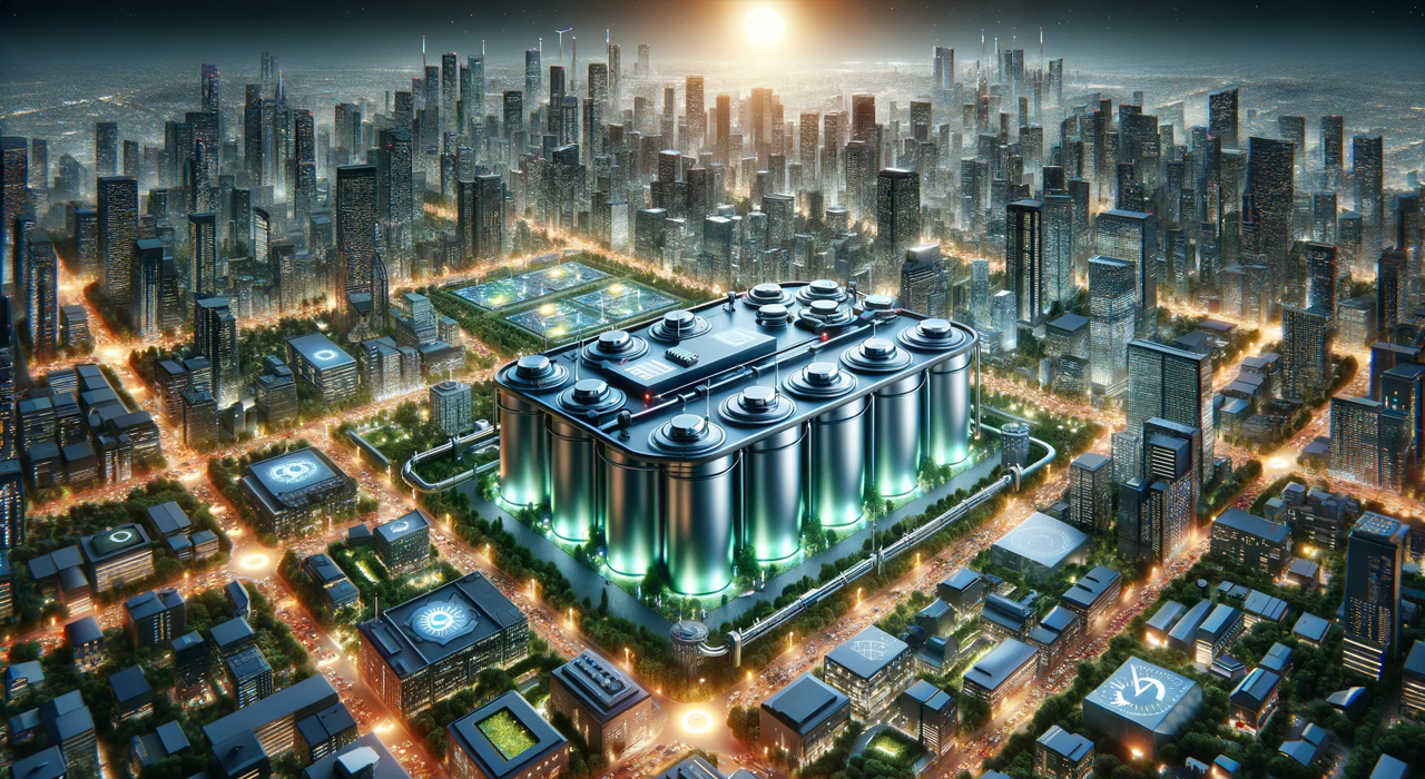 Вчені створили проточний акумулятор, що забезпечуватиме енергією цілі міста. Фото згенеровано за допомогою chat.openai.com