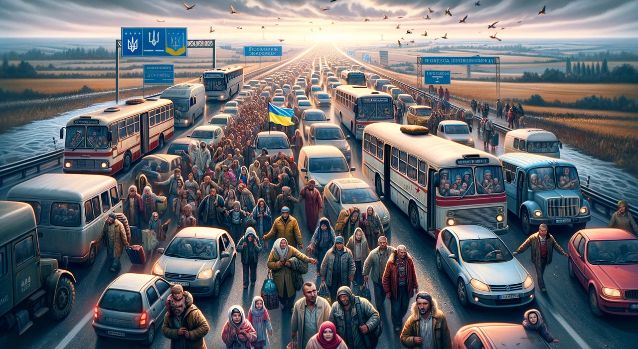 Фото згенеровано за допомогою chat.openai.com. Скільки біженців планує повернутися в Україну