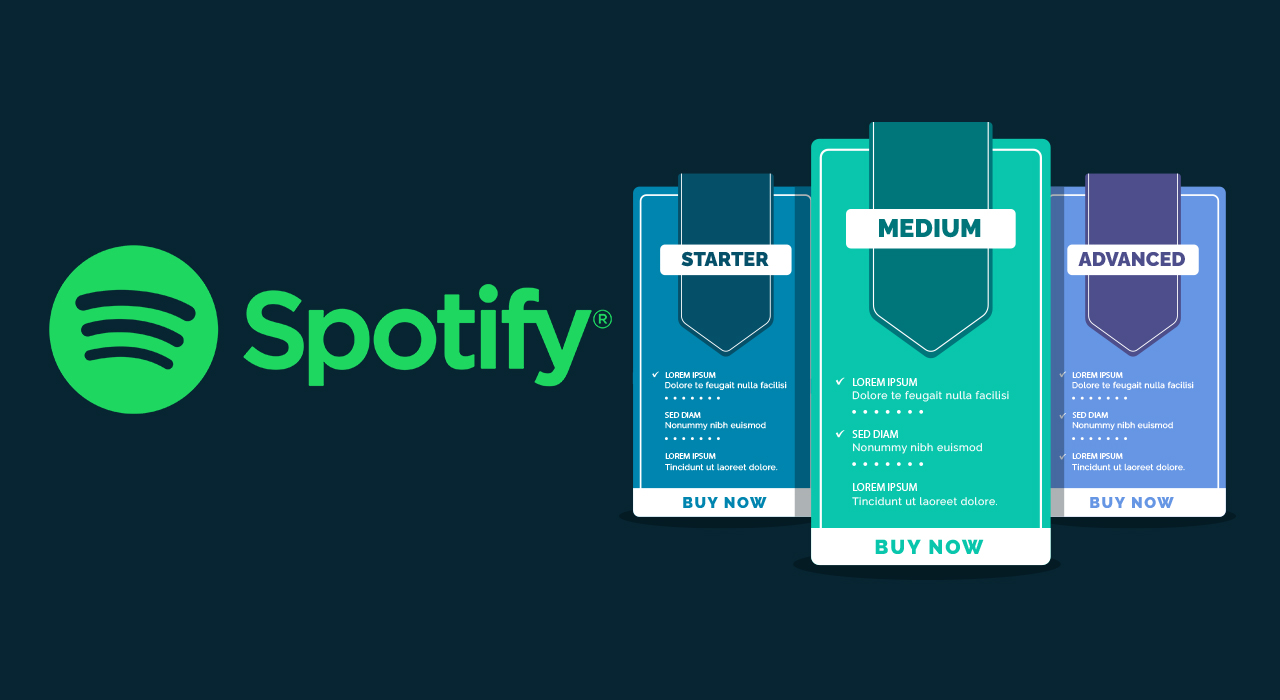 Spotify ононсує підняття вартості деяких тарифів та впровадження нових. Фото: freepik.com