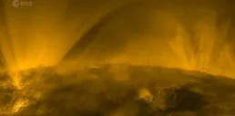 Как выглядит Солнце вблизи: ESA опубликовало видео