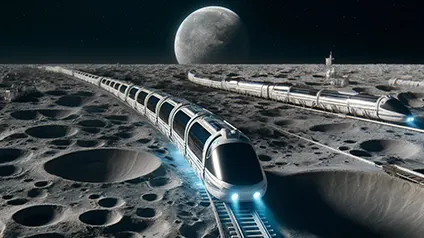 NASA создаст на Луне железную дорогу с левитирующими поездами