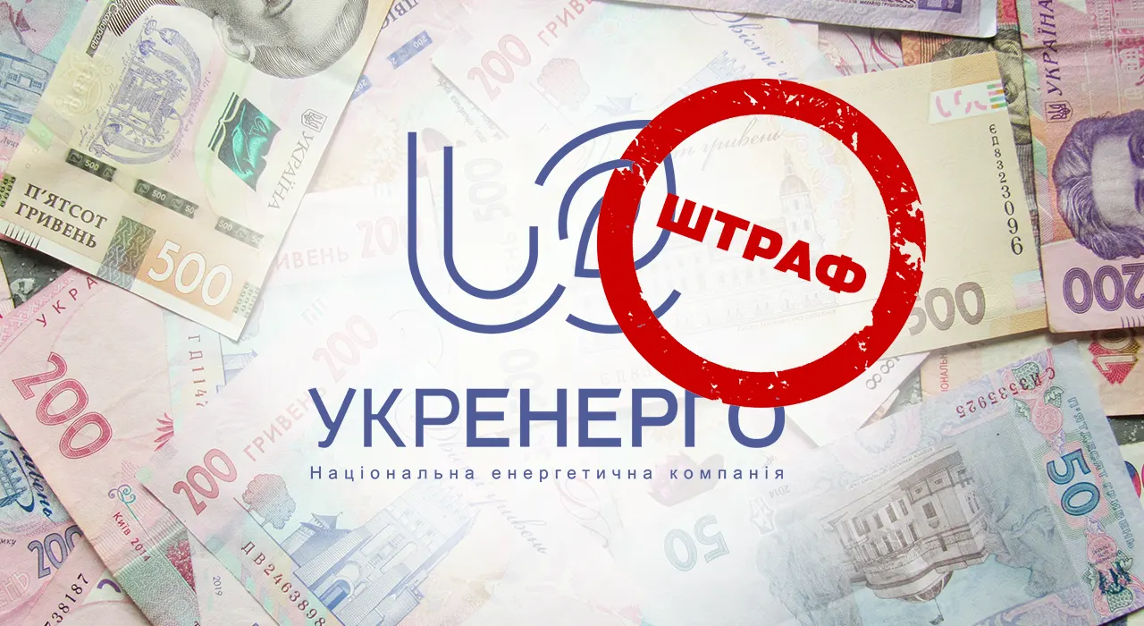 Укрэнерго оштрафовали на 1 млн грн: за что