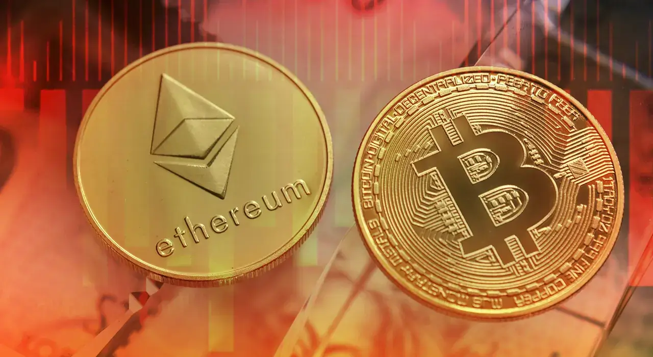 Біткоїн та Ethereum досягли найнижчих рівнів з початку року