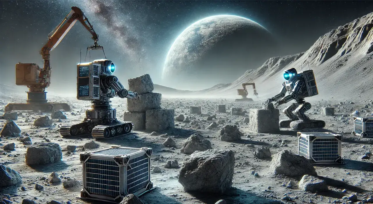 Учені хочуть побудувати кам'яні стіни на Місяці за допомогою роботів