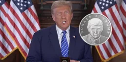 Трамп выпустил серебряные монеты с собственным потретом: сколько стоят