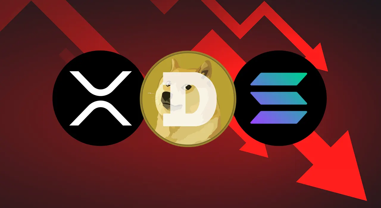 XRP, Solana, Dogecoin упали на 10%: что дальше