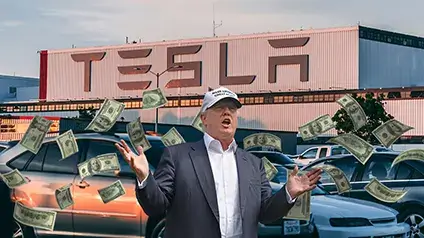 Сколько вы получили, вложив $1000 в акции Tesla, когда Трамп стал президентом