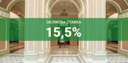 НБУ зберіг облікову ставку на рівні 15,5%