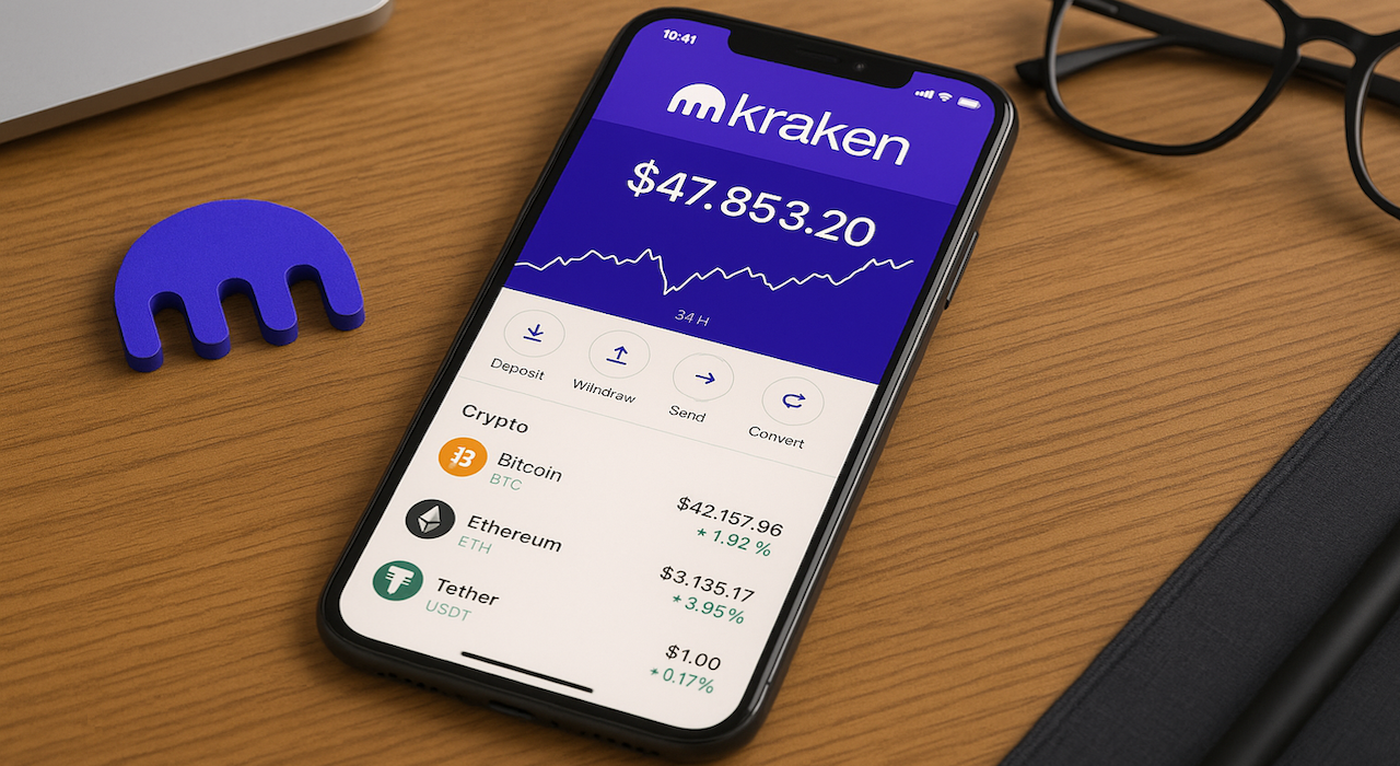 Криптобиржа Kraken разрабатывает собственное финансовое приложение