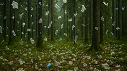 Учені виявили, що ліси «дощать» пластиком