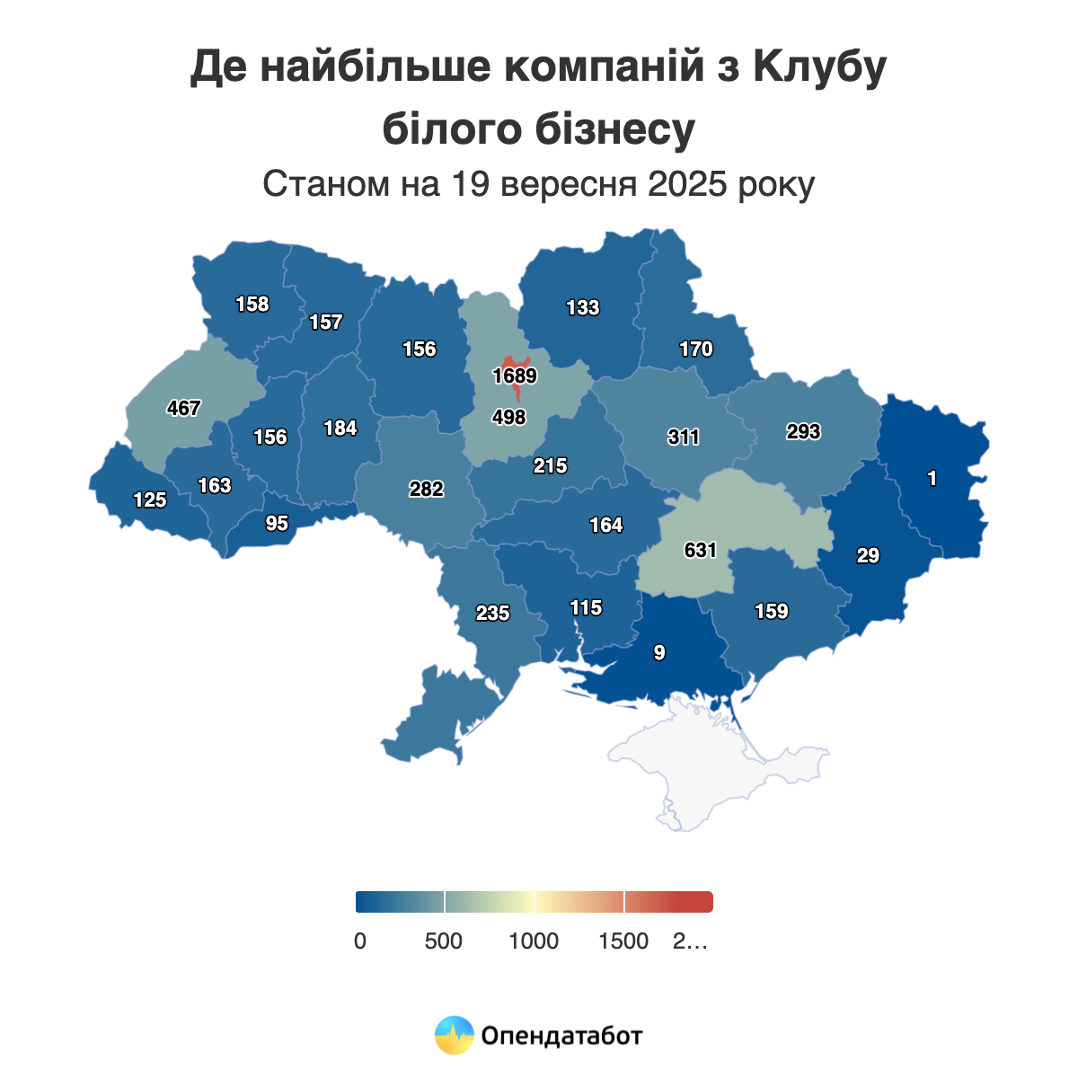 Клуб білого бізнесу скоротився на 26% у 2025 — Опендатабот