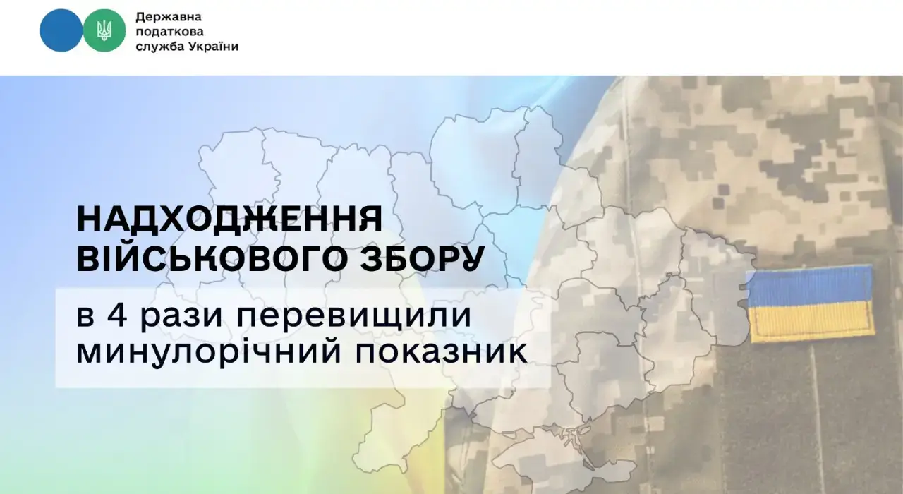 Українці сплатили рекордну суму військового збору