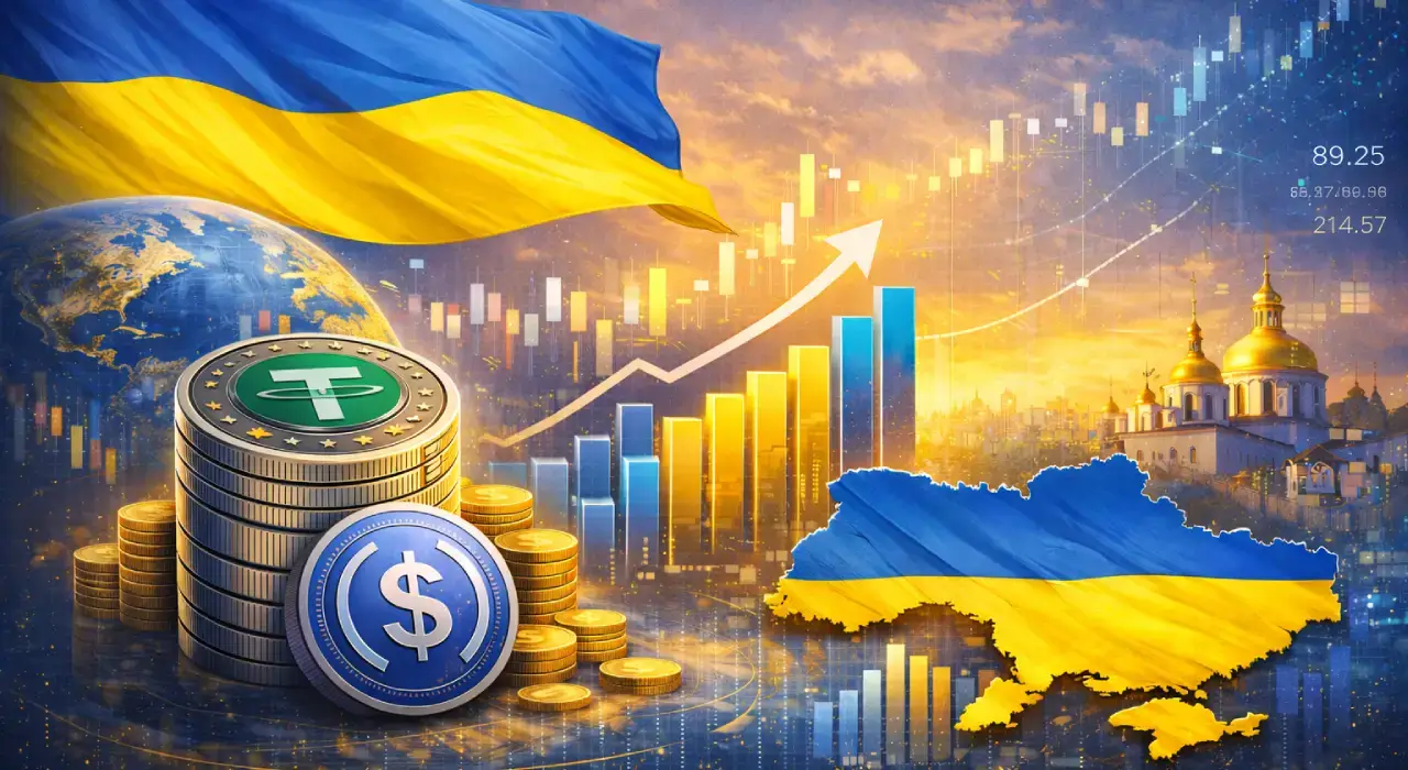 Україна стала світовим лідером за використанням стейблкоїнів відносно ВВП