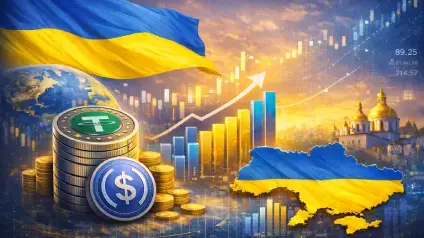 Україна стала світовим лідером за використанням стейблкоїнів відносно ВВП