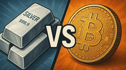 Срібло vs Біткоїн: який актив показав себе краще у 2025