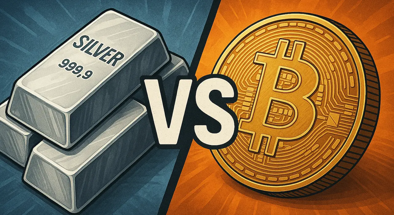 Срібло vs Біткоїн: який актив показав себе краще у 2025