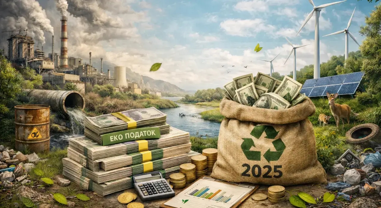 Скільки українці сплатили екологічного податку в 2025 році