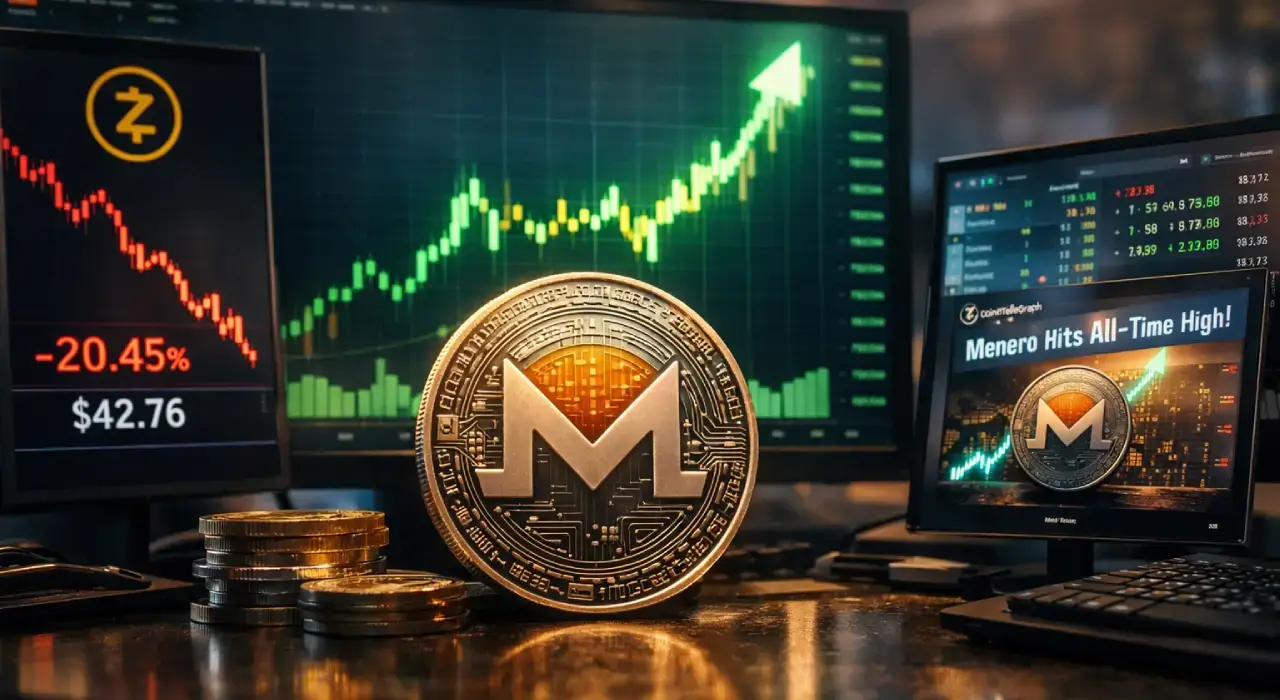 Monero б’є історичні рекорди: як XMR випередив ринок на тлі провалу Zcash