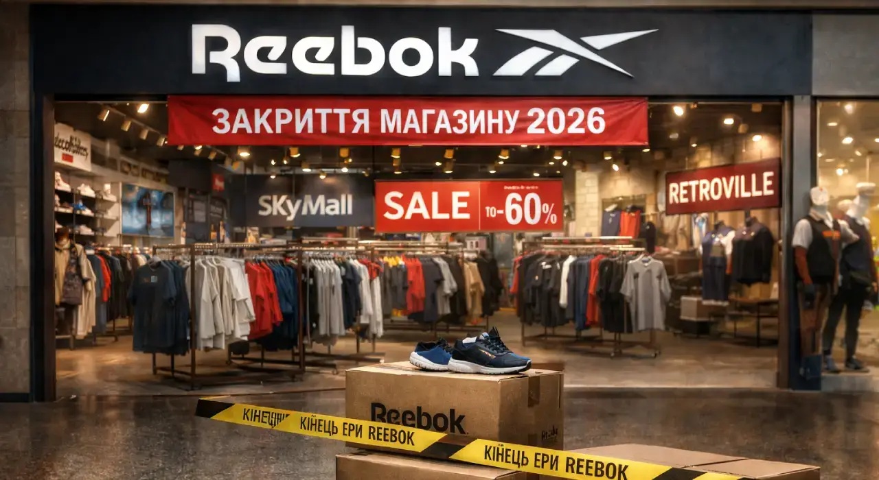 Reebok закриває магазини в Україні: причини