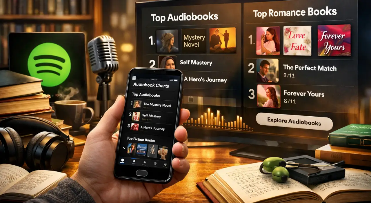 Spotify запускає чарти аудіокниг — Audiobook Charts