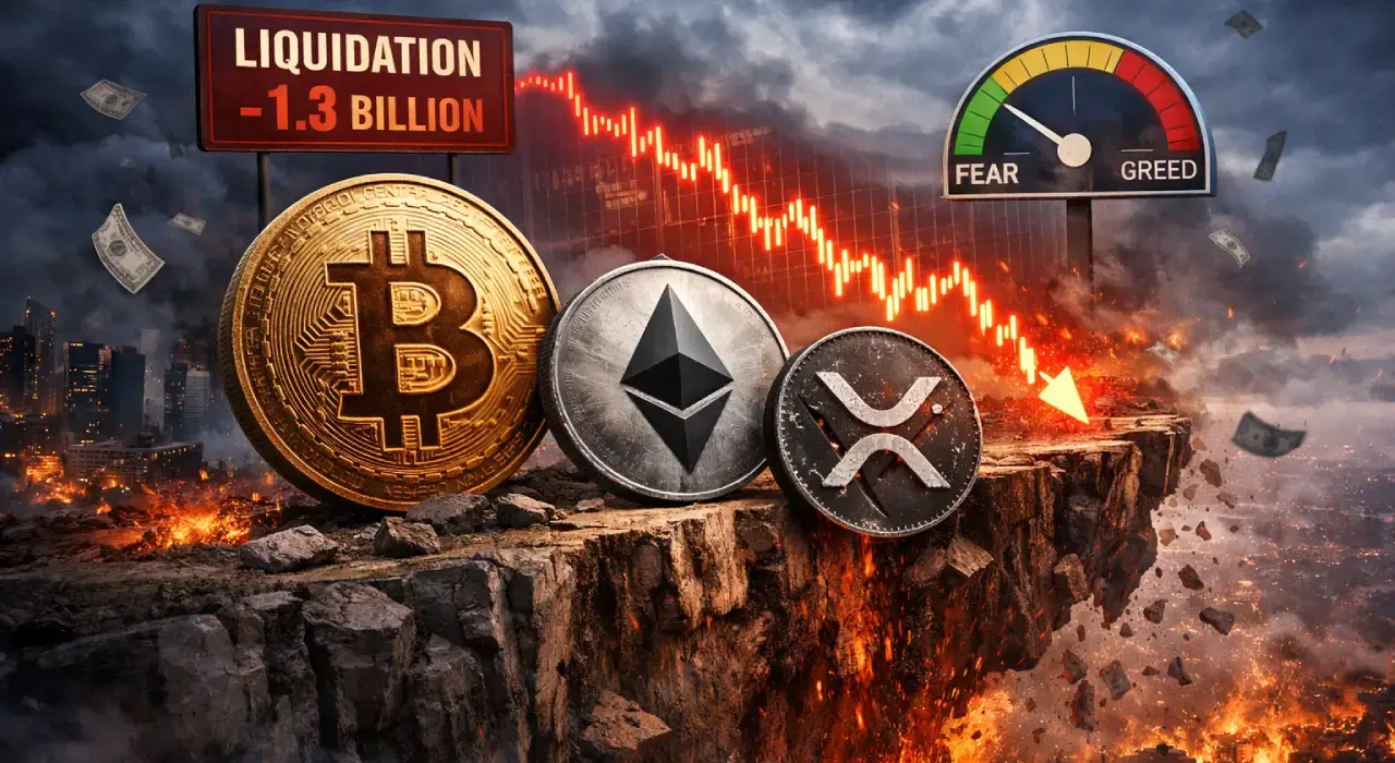 Біткоїн, Ефір та XRP різко обвалилися: крипторинок летить в прірву