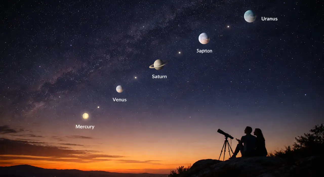 Парад планет вже завтра: шість світів вишикуються в одну лінію