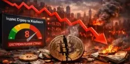 Індекс Fear & Greed тестує історичні мінімуми: крипторинок на межі