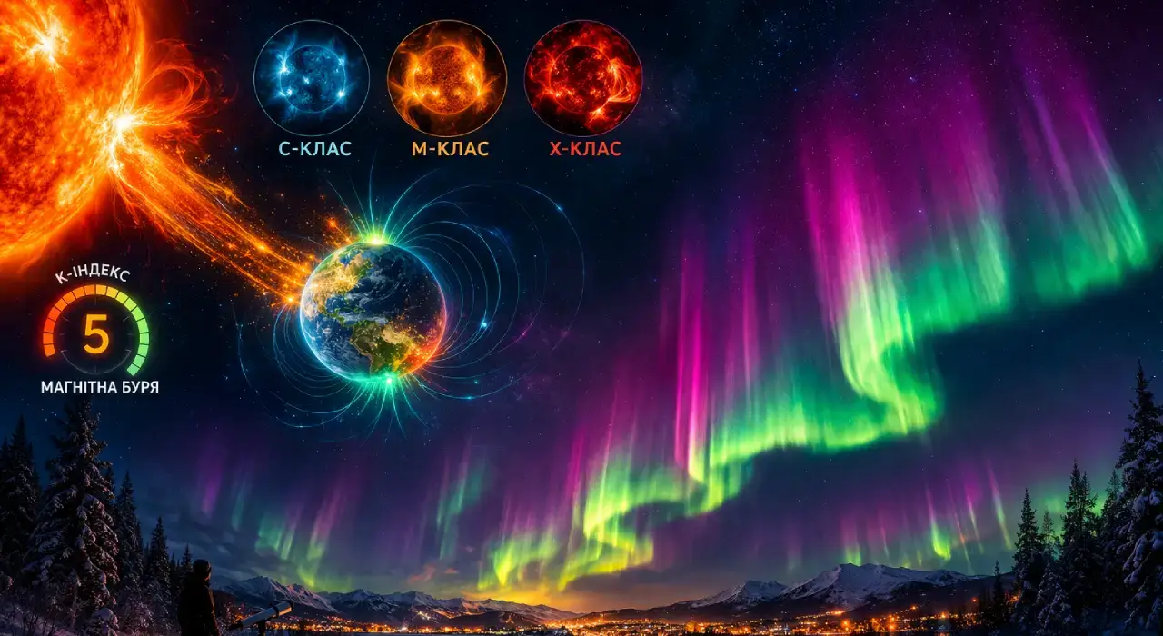 Потужні магнітні бурі накриють Землю вже завтра