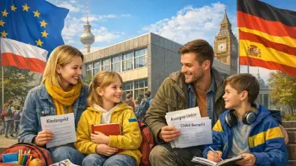 Які виплати й освіту отримують українці з дітьми в ЄС