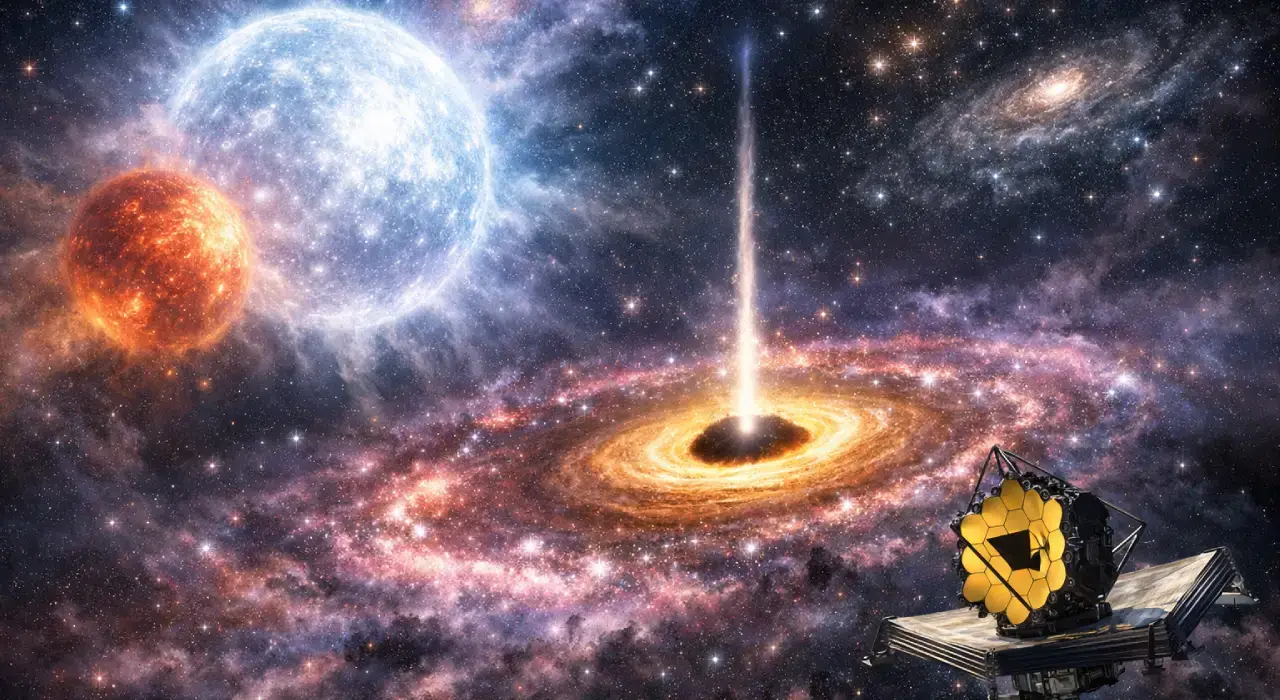 Вчені назвали причини появи надмасивних чорних дір і перших галактик