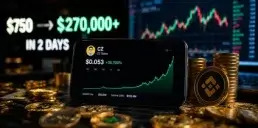 Криптотрейдер перетворив $750 на $270 тис. за два дні