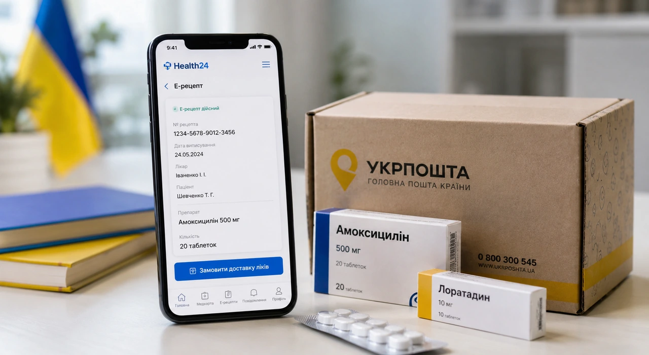 Безкоштовна доставка ліків: Укрпошта об’єдналася з Health24