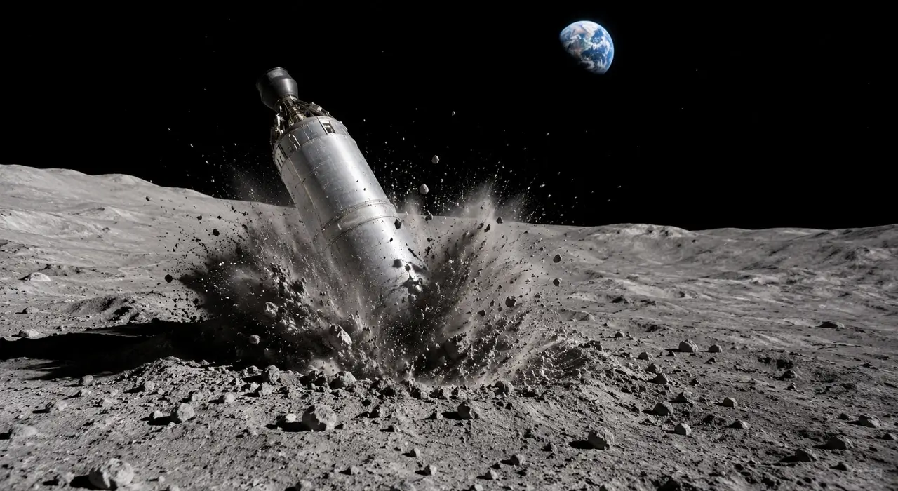 Ракета SpaceX Falcon 9 протаранила Місяць, створивши новий кратер