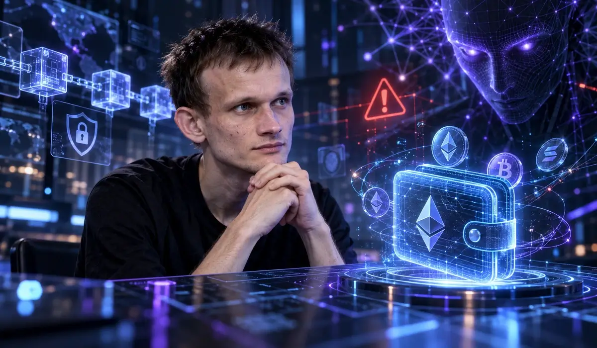 Бутерін попередив про загрозу ШІ для криптогаманців