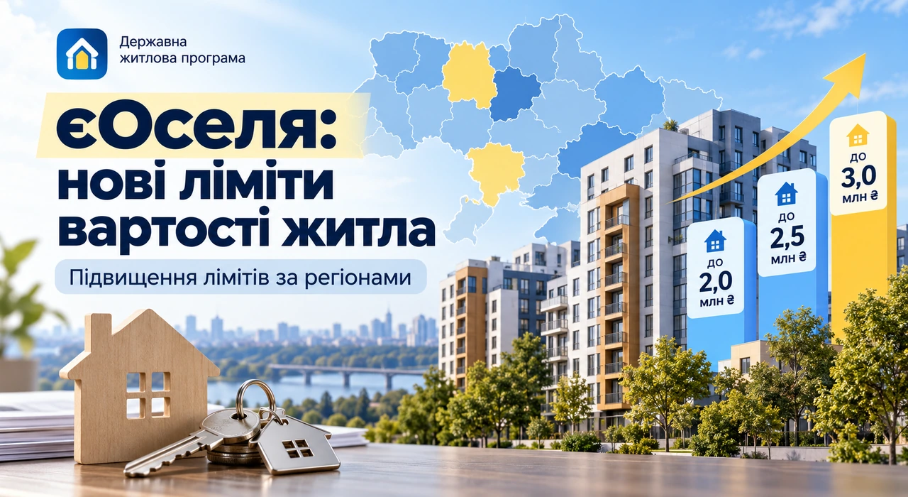 У єОселі підвищили вартість житла: нові ліміти за регіонами